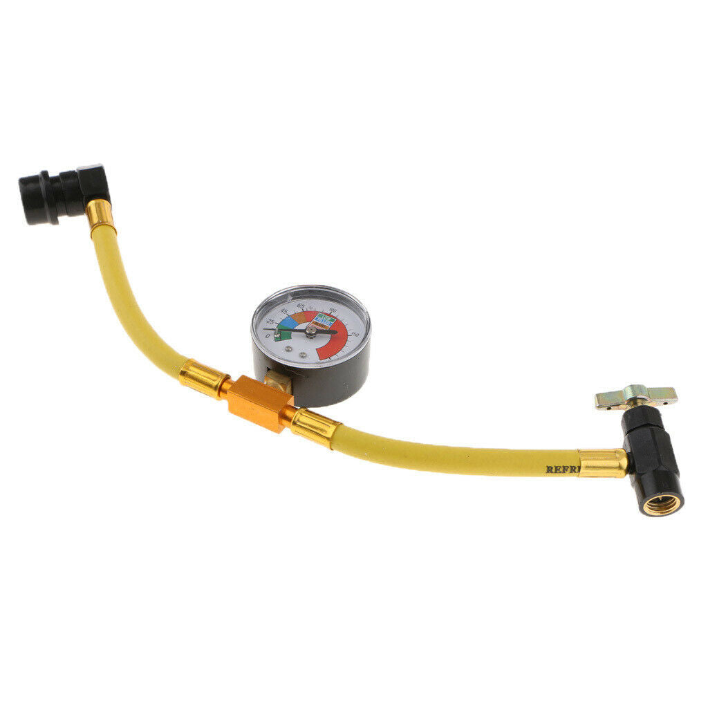 R134A Car A/C  Air Conditioning Refrigerants Recharge Hose Pipe with Gauge