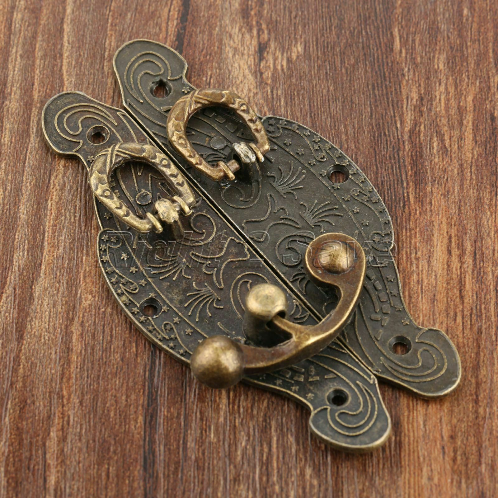 90*50mm Gift Case Jewelry Box Latch Hasp Buckle Toggle Catch Clasp Hook Decor