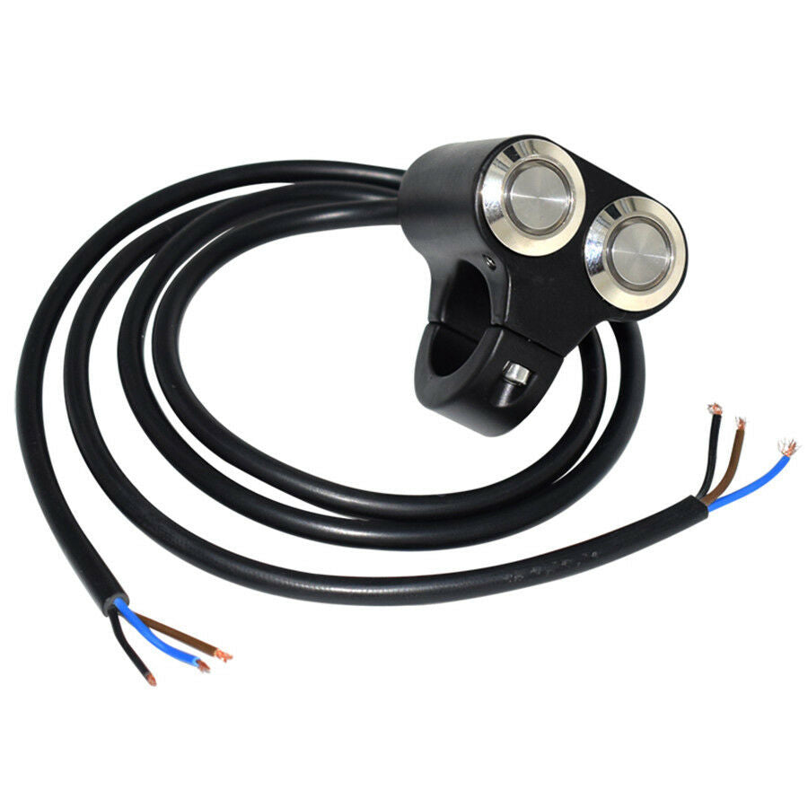 1"25mm Motorcycle Handlebar Switch ON/OFF Manual-return Latching Action Buttons