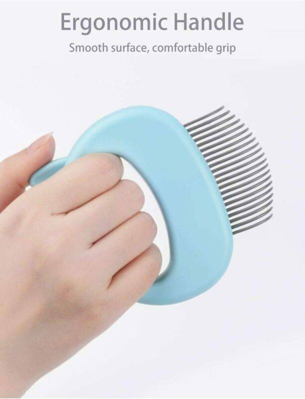 Pet Cat Dog Massage Shell Comb Grooming Hair Removal Shedding Cleaning Brush HOT