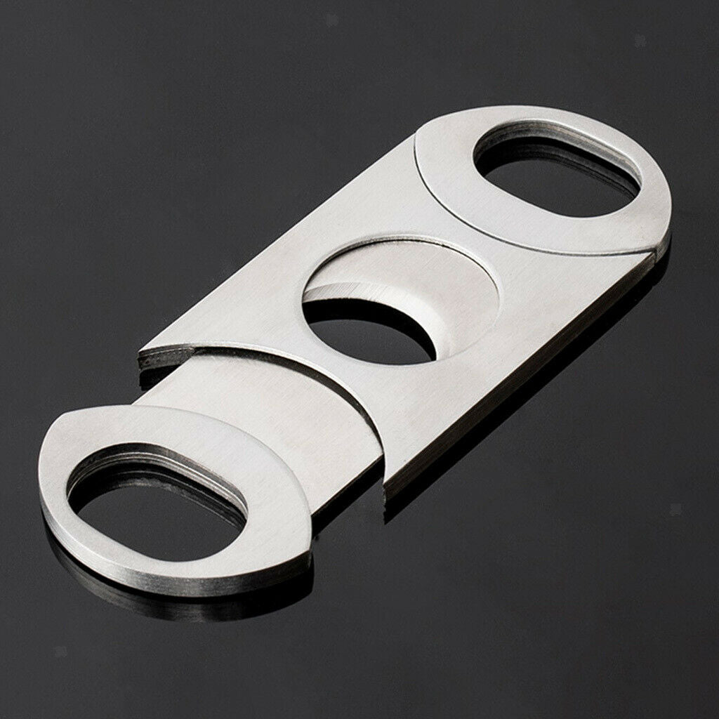 1pack 64 Ring Gauge Cigar Cutter Double Guillotine Stainless Steel Chrome