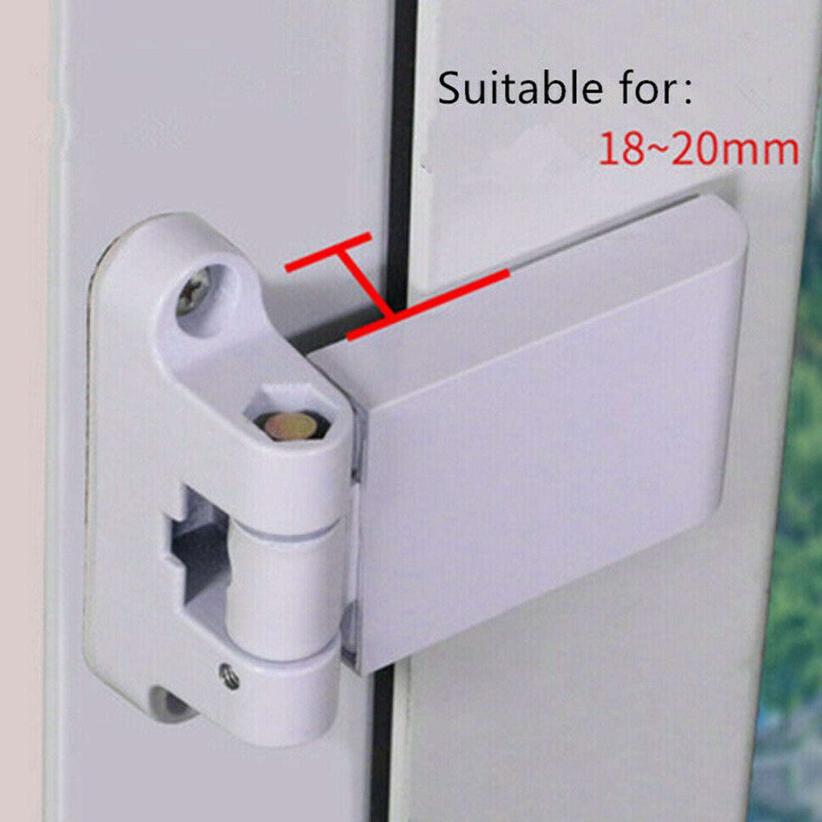 Home Door hinge Left Right White W/screw Door Flag Hinge PVC French Doors