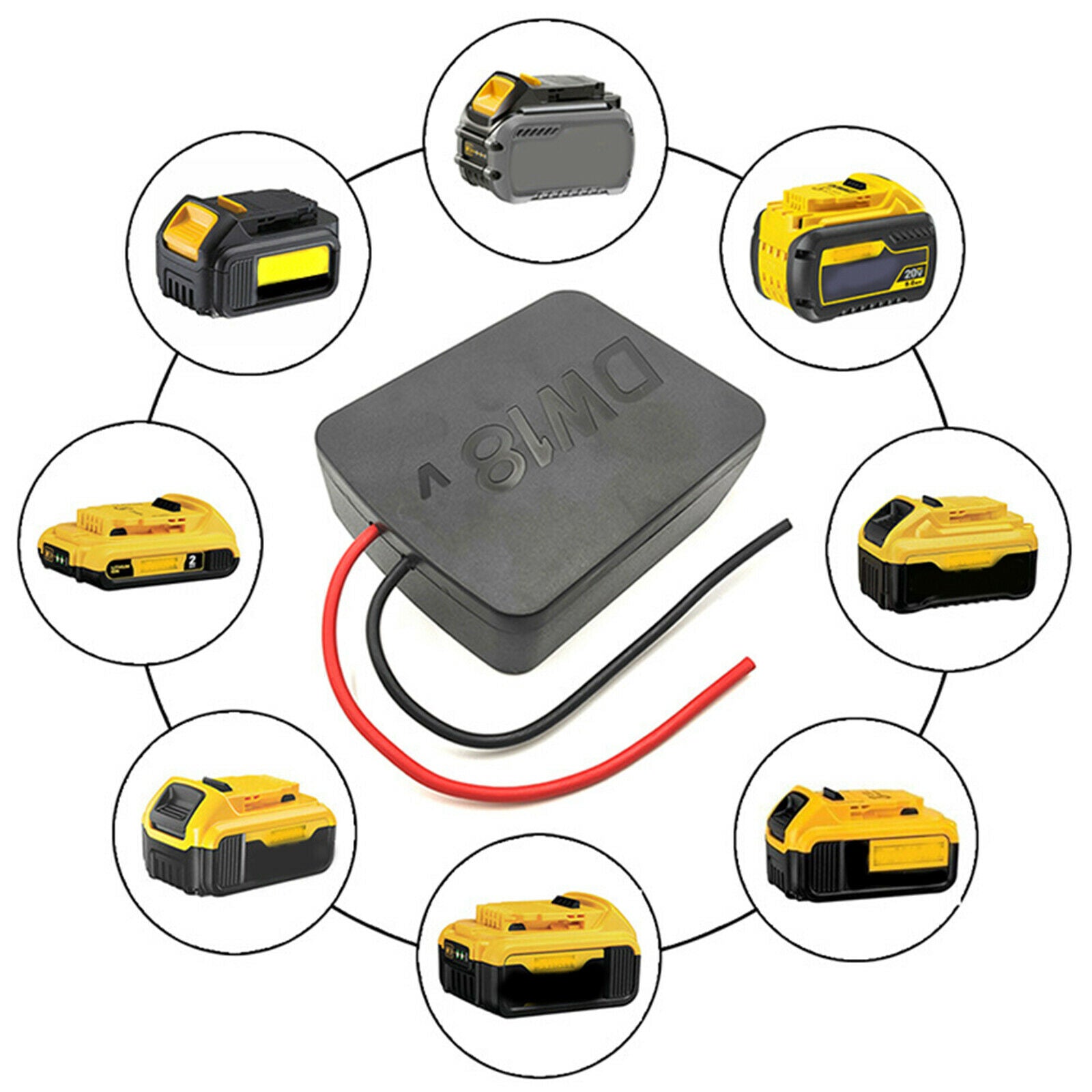 Power Wheels Adapter with Wires for   18V Dock Power Connector Part