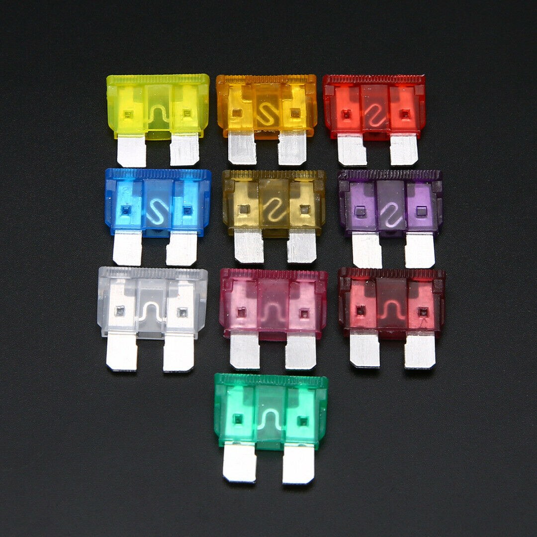 50x Medium Auto Car Blade Fuse Assortment 3A 5A 7.5A 10A 15A 20A 25A 30A 35A 40A