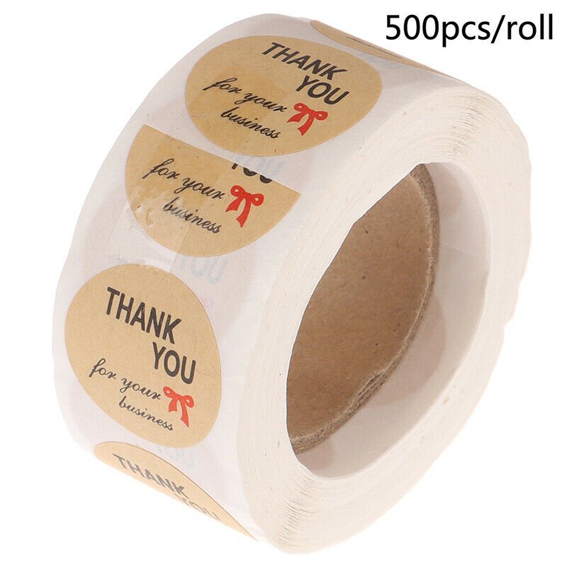 500pcs/roll Thank you for your business Stickers for seal labels gift Pac.l8