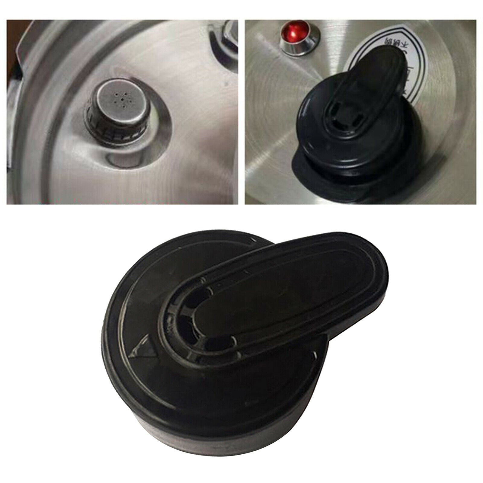 Pressure Cooker Steam Release Valve Regulator Kitchen Cookware Accessories Black