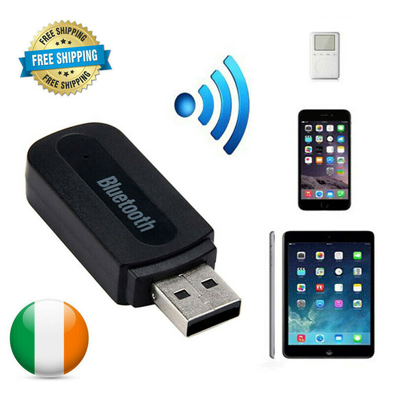 Bluetooth Receiver 3.5mm Aux Car Adaptor Handsfree Wireless Phone Music U.l8