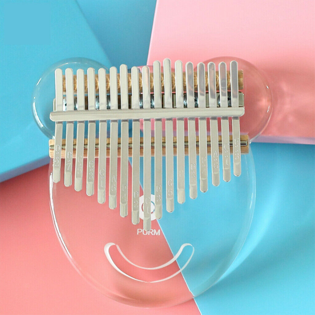 Crystal Clear 17 Key Kalimba Mbira Thumb Piano Gift Musical Instrument