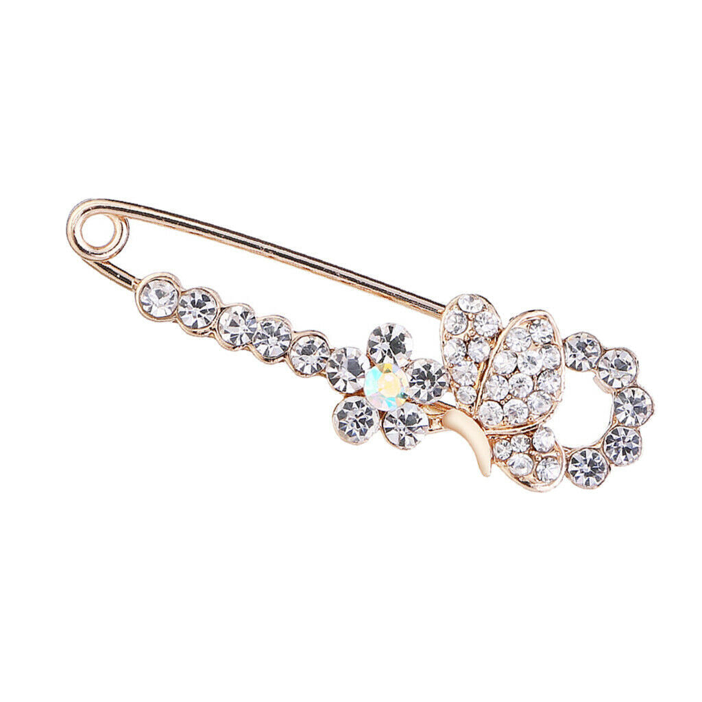 Insect Bug Butterfly Safety Pin Scarf Gown Clip Pin Wedding Party Supplies