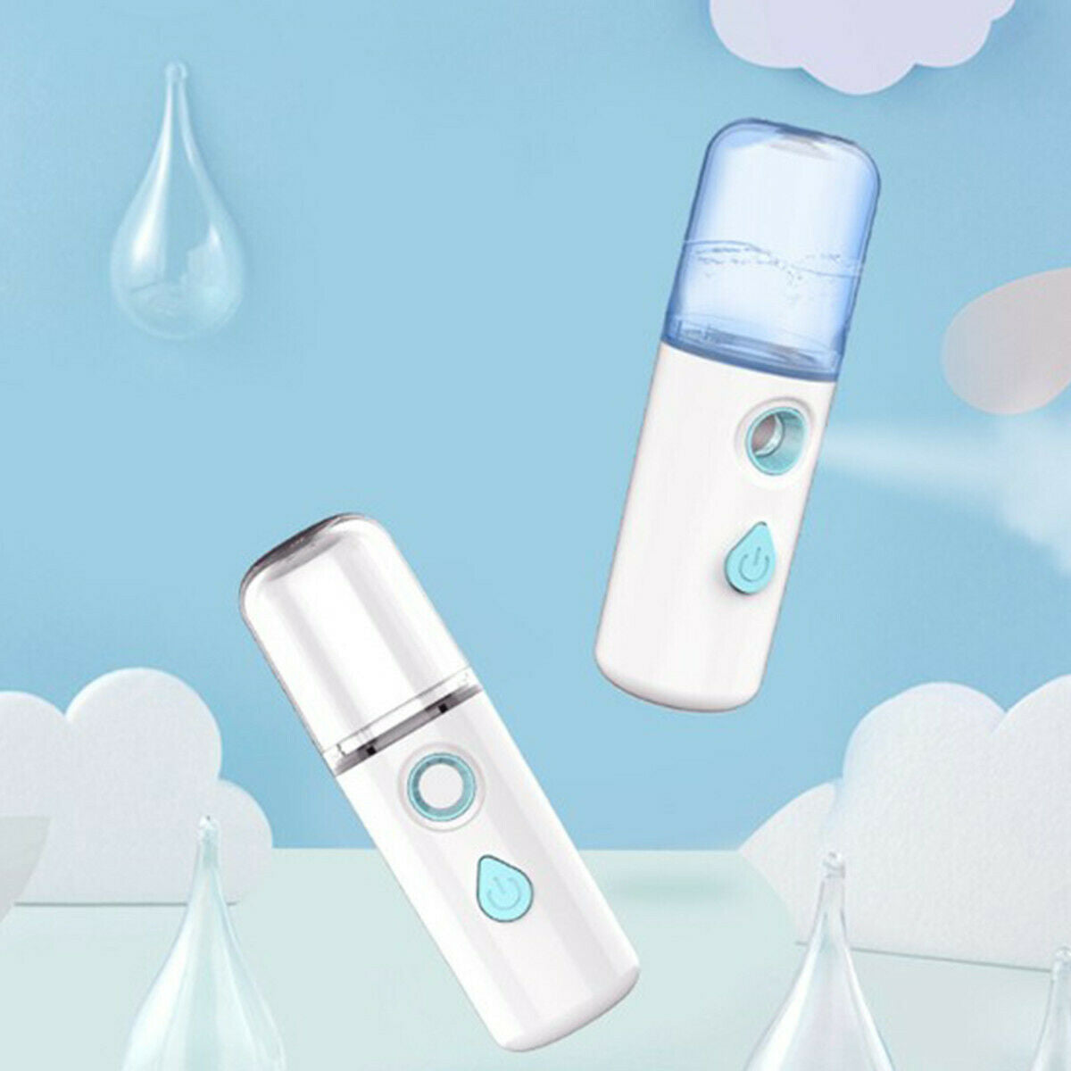 3X 30ml Portable USB Nano Face Mist Spray Facial Sprayer Moisturizing Humidifier