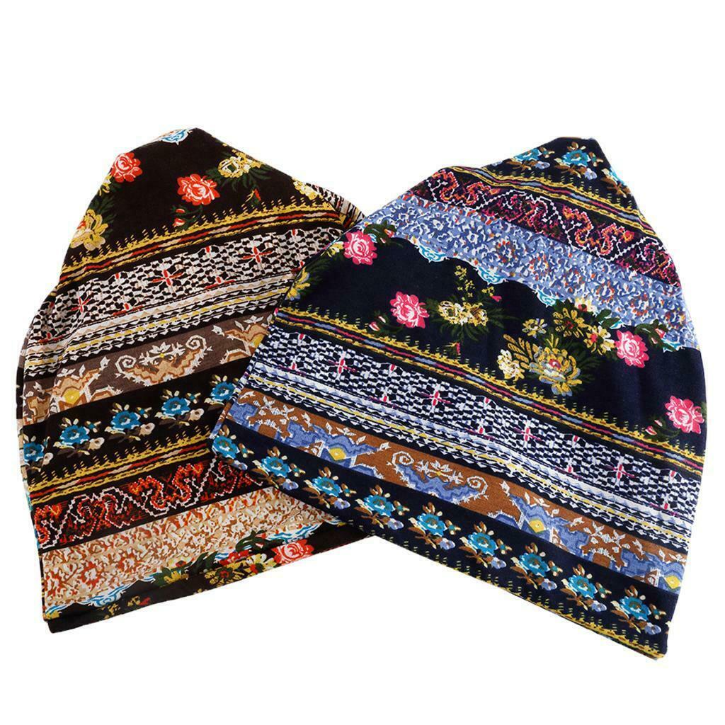 2 Pieces Women's Fashion Baggy Slouchy Cotton Beanie Cancer Chemo Scarf