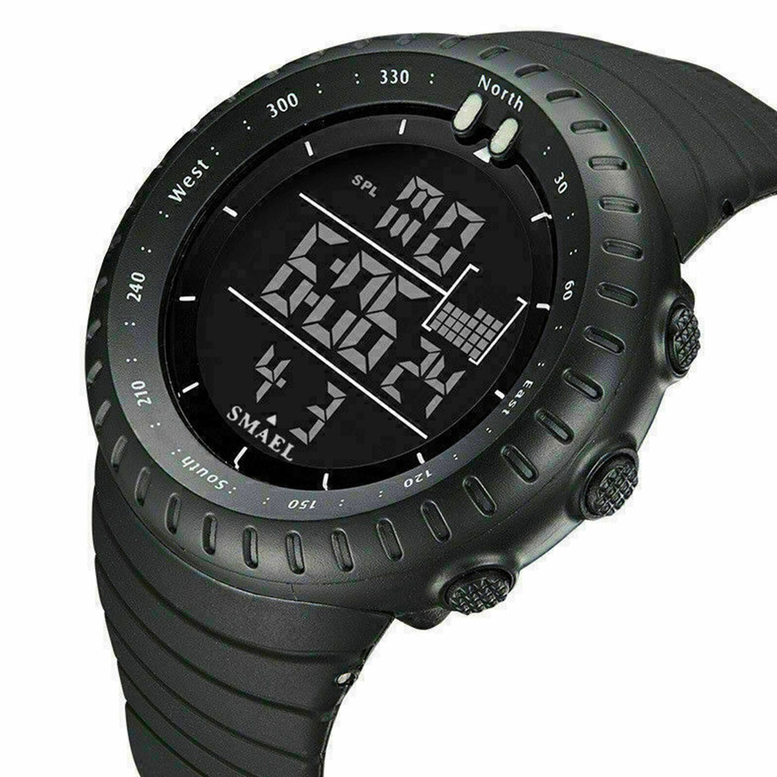 Military Men's Quartz Digital Sport Calendar Sport Waterproof Army Wrist Watch