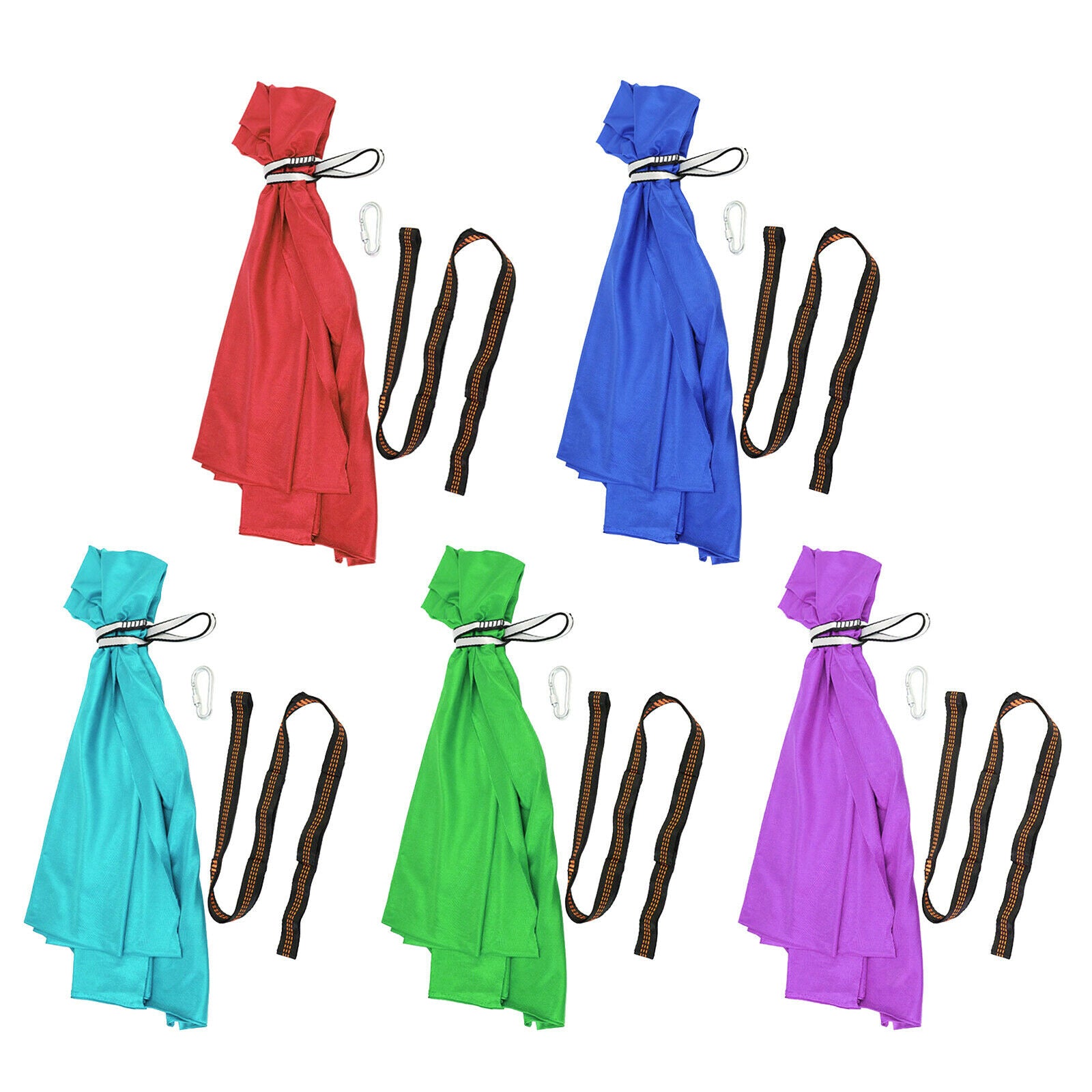 Kids Swing Hammock Hanging Pod Sensory Swing Carabiner Red