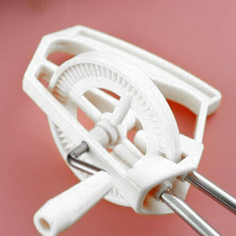 Rotary Manual Hand Whisk Egg Beater Mixer Blender Stainless Steel Kitchen ToolF5