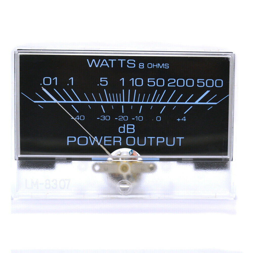 SD-H-10050 Panel Meter Black And Blue Background VU(DC500uA) Audio Equipment Use