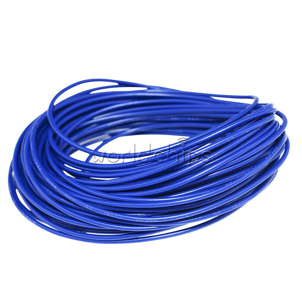 4in1 9 Feet Red/Yellow/Blue/Black Flexible Stranded of UL-1007 24 AWG Wire Cable