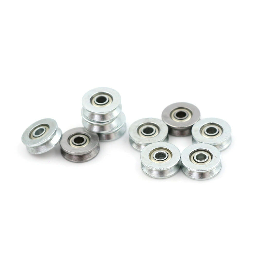 10pcs HCS Deep V Groove Sealed Guide Line Track Pulley Ball Bearing 4*13*6mm DD