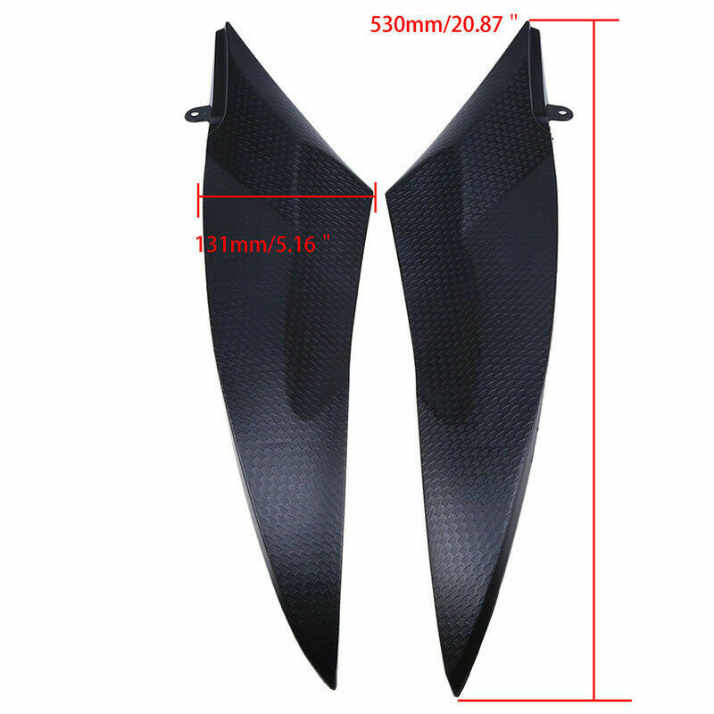 Black Gas Tank Side Cover Trim Cowl Plastic For Yamaha YZF R6 2006-07 Motorcycle