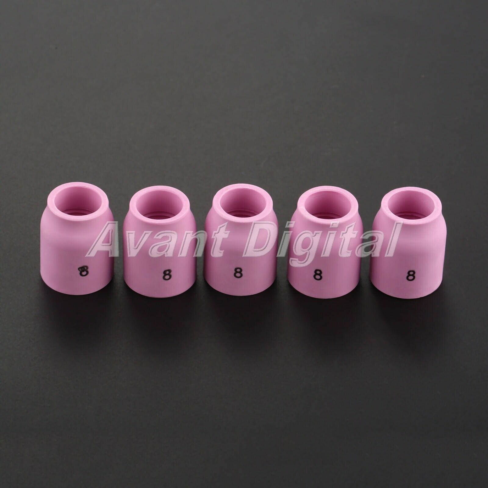 5PCS TIG Welding Ceramic Cup 53N61S #8 for Torch 9 20 25 1/2" Orifice Accessory