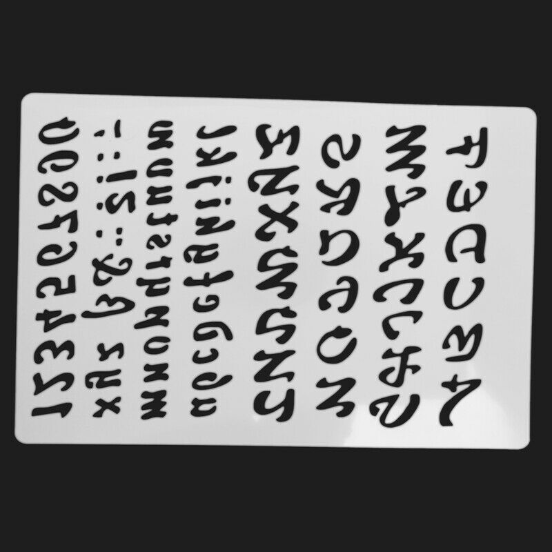 Lette Stencils, Letter and Number Stencil, Painting Paper Craft Alphabet and NC1