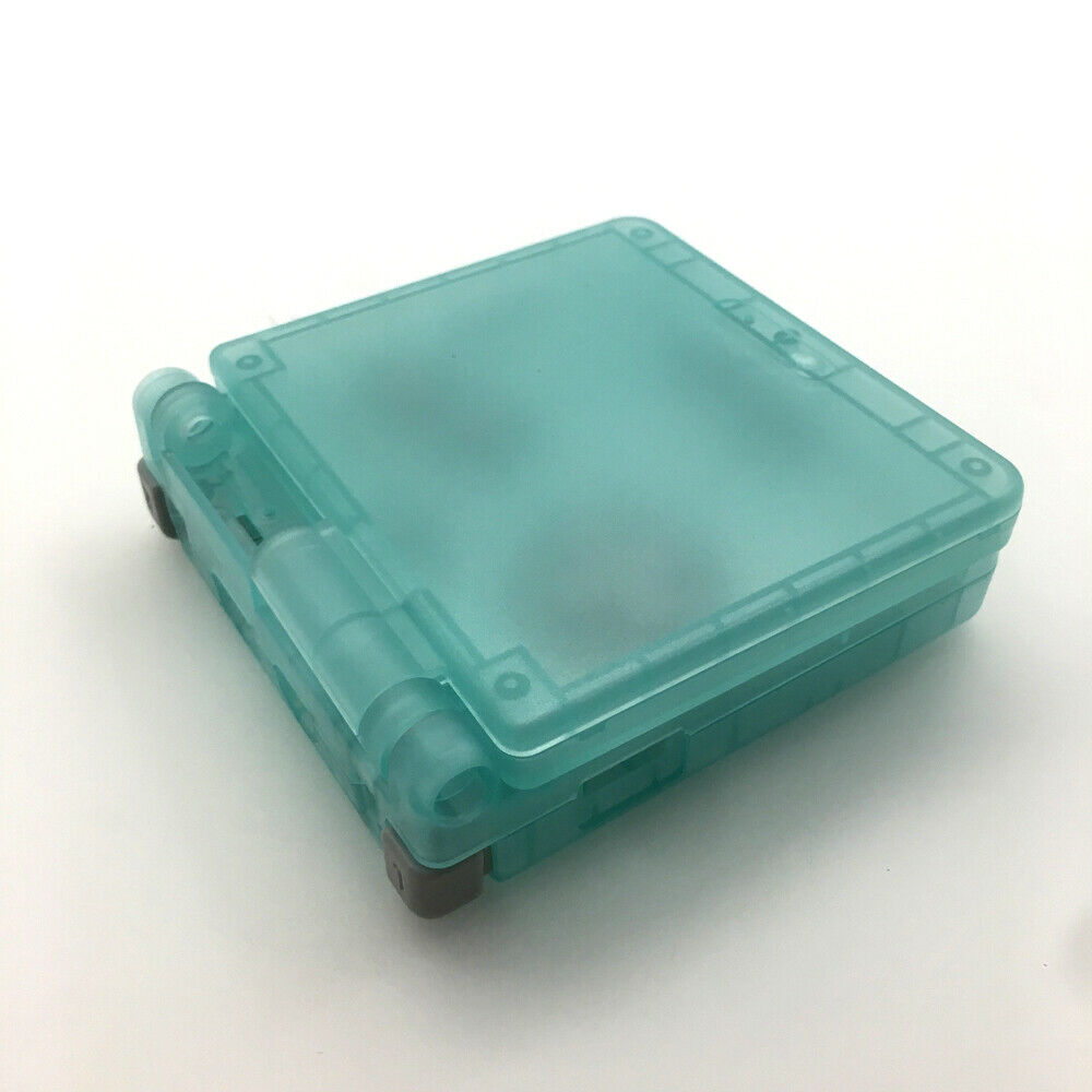 Luminous Clear Green Housing Shell Cover Red Lens For Game Boy Advance SP GBA SP