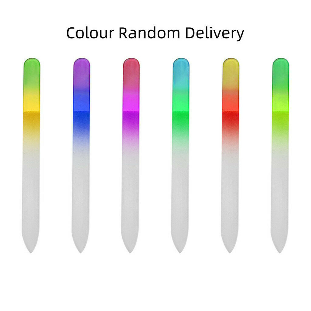 Double Headed Reusable Nano Glass Nail Files Nails Filing Grinding Buffer
