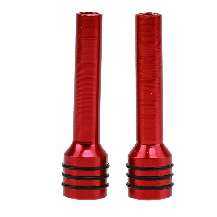 2PCS Universal Red Alloy Car Interior Door Lock Lock Knob Cover Pull Pin Fit VW