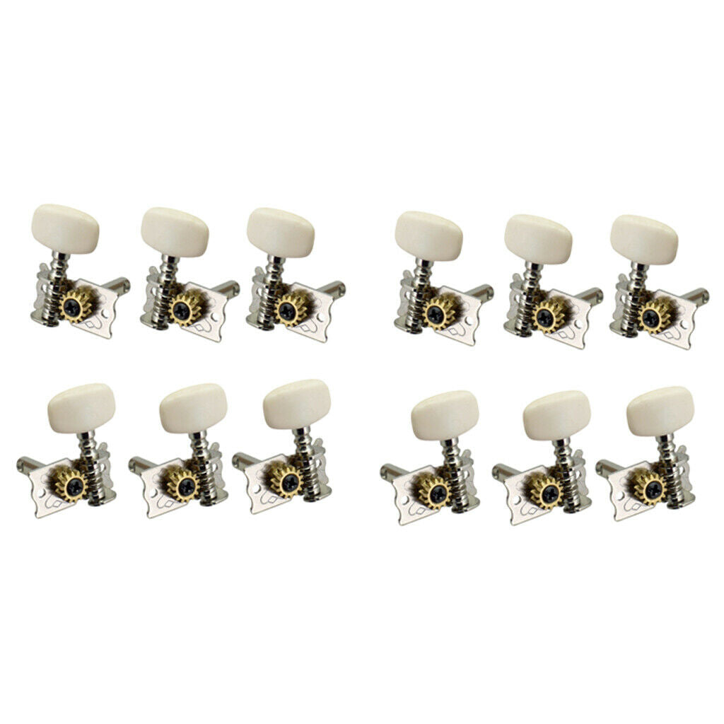 12Pieces Open Gear Acoustic Classical Guitar Tuning Pegs Tuners Machine Head