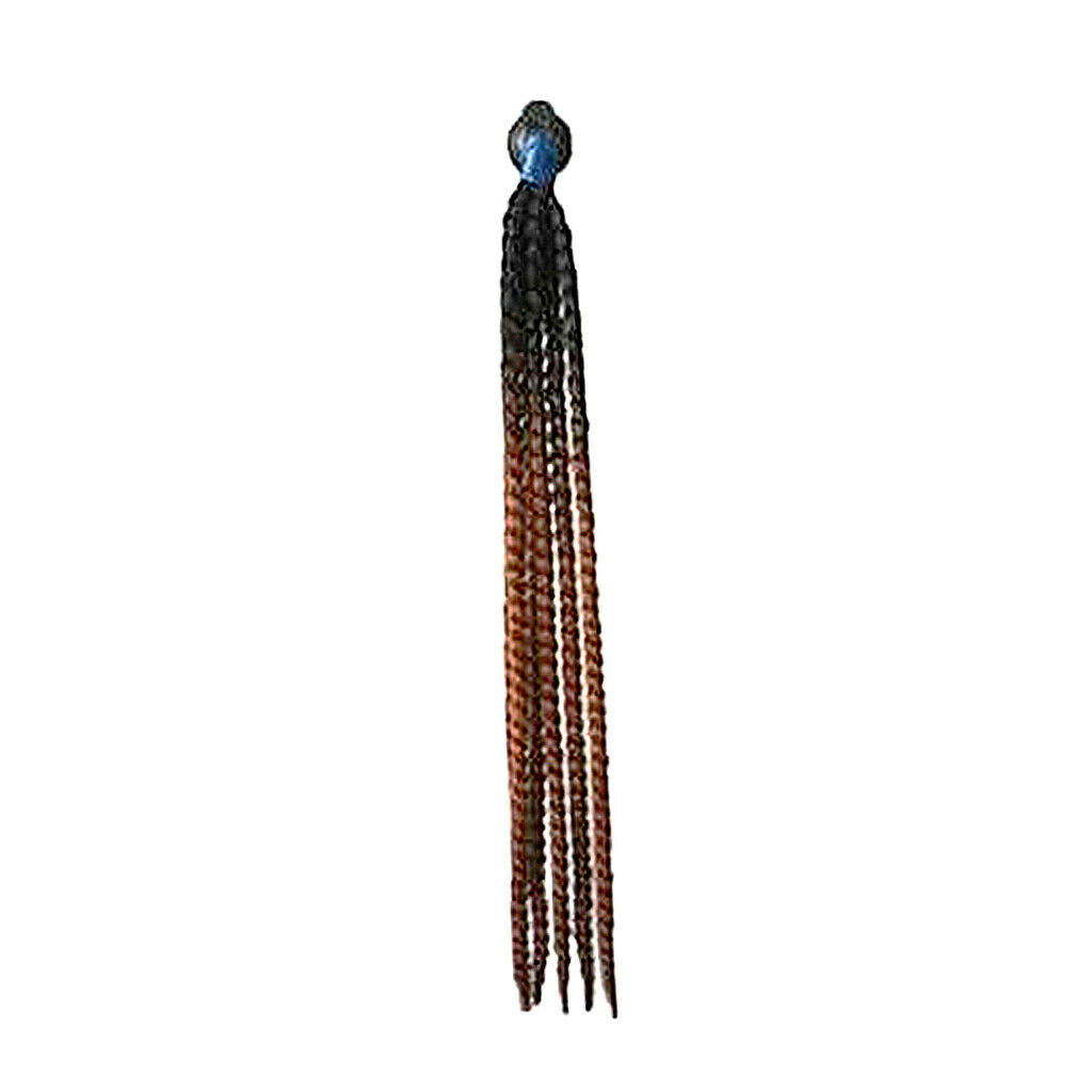50-60cm Helmet Braids Ponytail & Suction Cup Fit for Motorcycle A0313-2