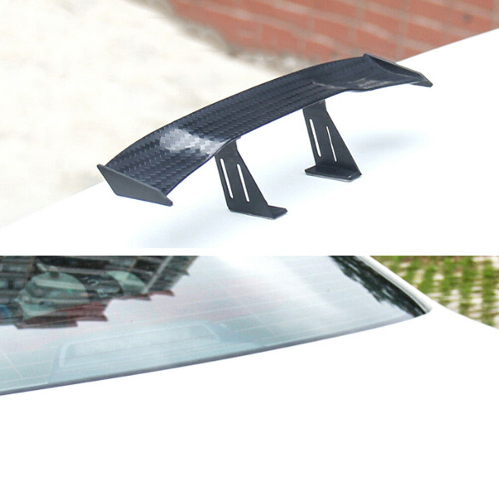 6.7" universal car tail wing gt carbon spoiler mini auto fiber decoratio.l8