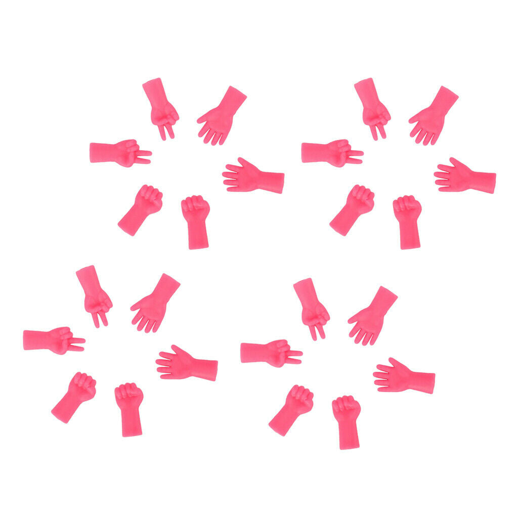 24pcs Creative Rubber Point Stoppers Rock-Scissor-Paper Knitting Supplies