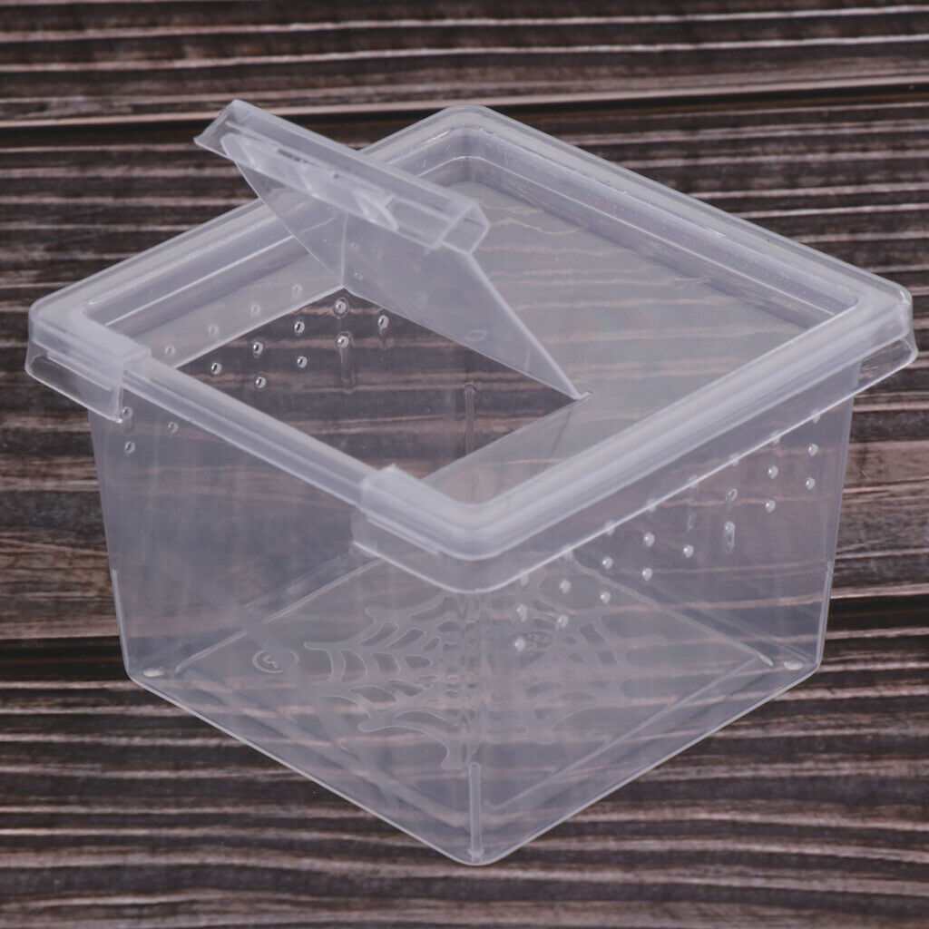 10x Reptile Food Feeding Box Turtle Breeding Box For Reptile Tortoise Snakes