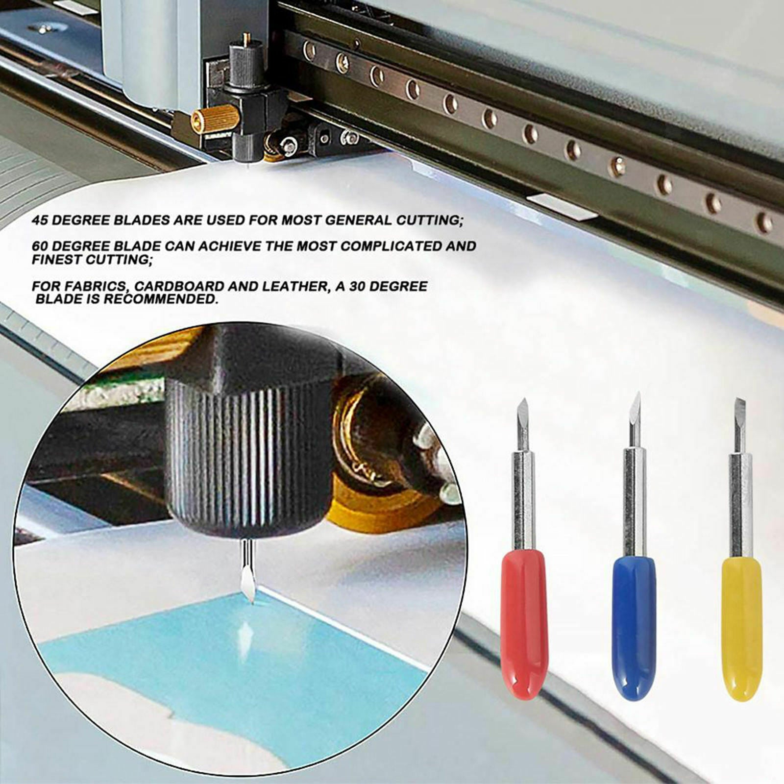15 pc 30 45 60 degree Roland Cutting Plotter Vinyl Cutter Blade+Blade holder