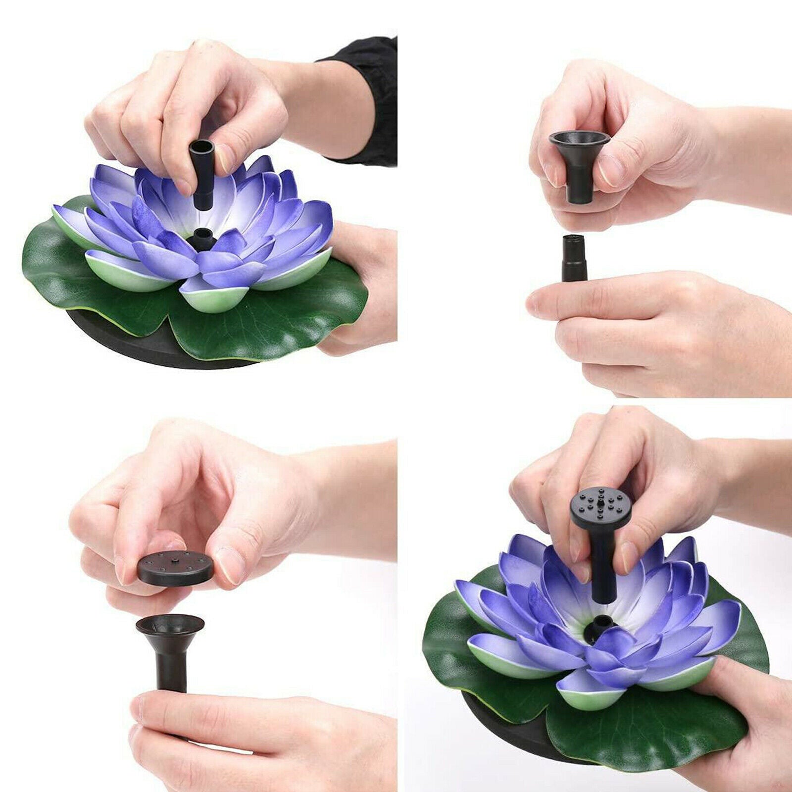 Solar Powered Fountain Pump, Bird Bath Fountain, Standing Bird Floating Water
