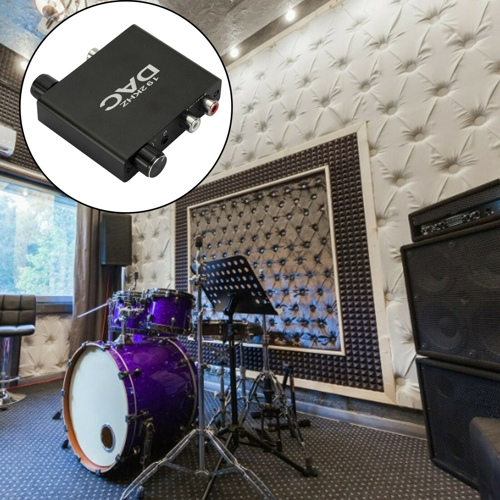 Aluminum 192kHz 24-Bit DAC RCA Digital to Analog RCA Audio Converter