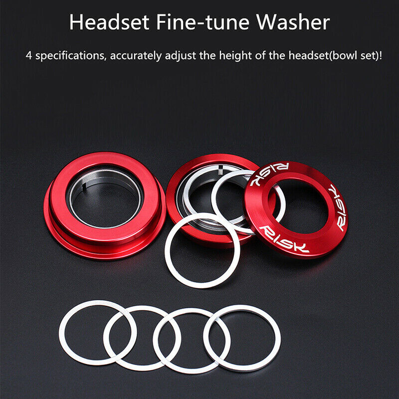6pcs/set Bike Fork Washer Bike headset Adjusting Washer Headset Fine-tune Cover