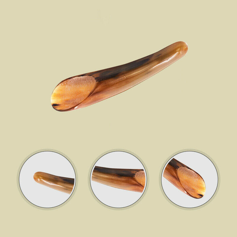 Natural Buffalo Horn No Stress Massage Tool SPA  Massager Scraping Boa.l8