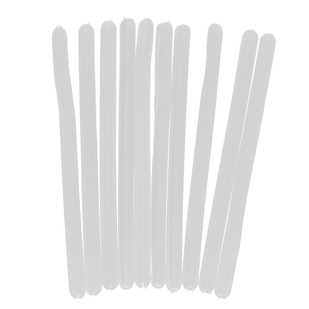 10x Silicone Eyeglasses Temple Covers Glasses Frame Tubes Replacement - White