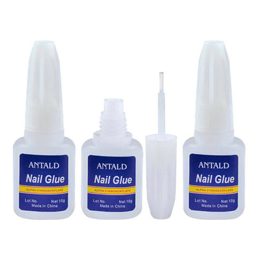 3 Bottles 10g Nail Glue Suitable For Sticking Natural Nails for False Nails