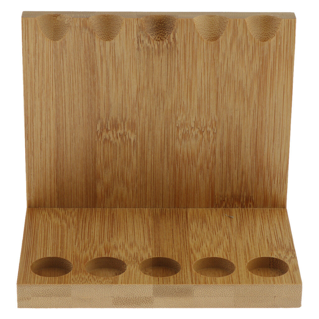 Deluxe Flat Tiers Wooden Bamboo Incense Stick Display Stands Hold 5 Incense