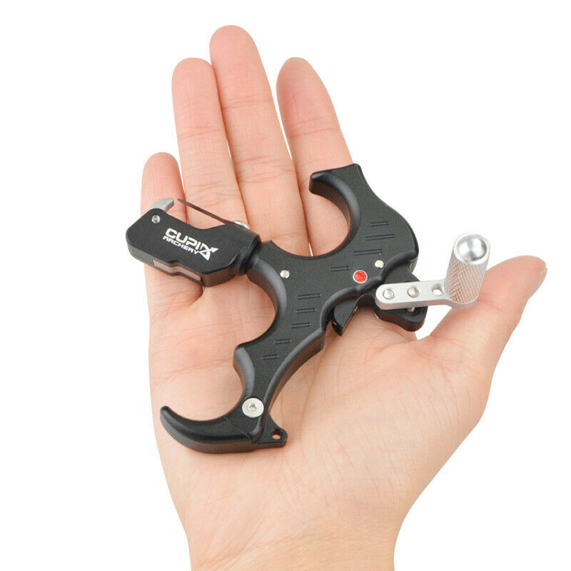 Bow Release Aids 3 or 4 Finger Thumb Trigger Automatic Archery Target Shooting