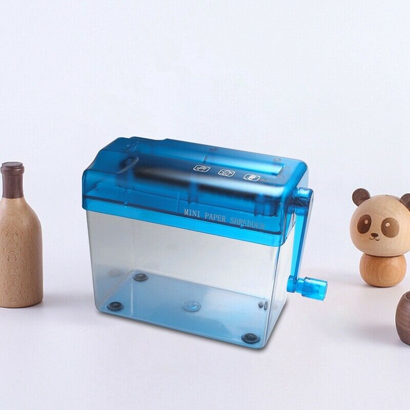 A6 Mini Manual Shredder Desktop Hand Crank Shredder I8R5R5
