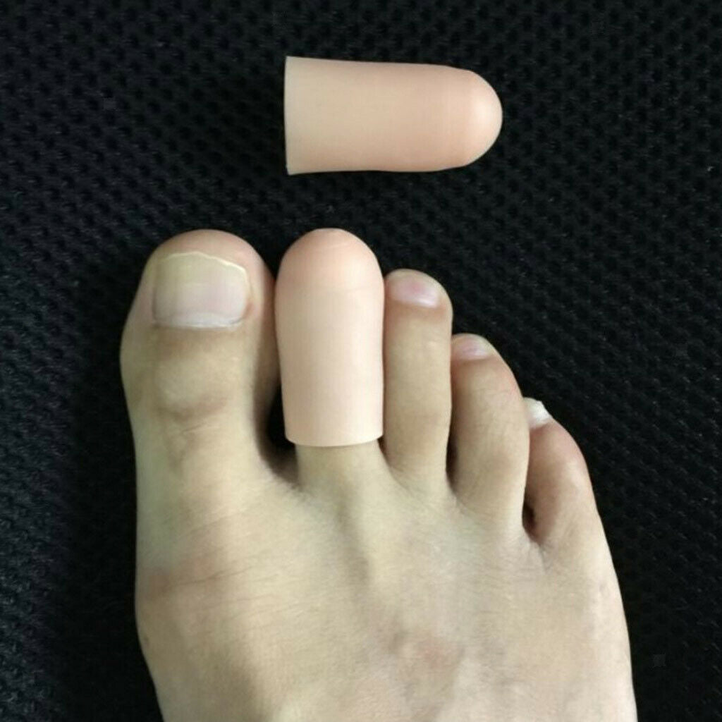 5 Pairs Gel Toe Sleeves Caps Tube Protector Separators for Hammer Toes