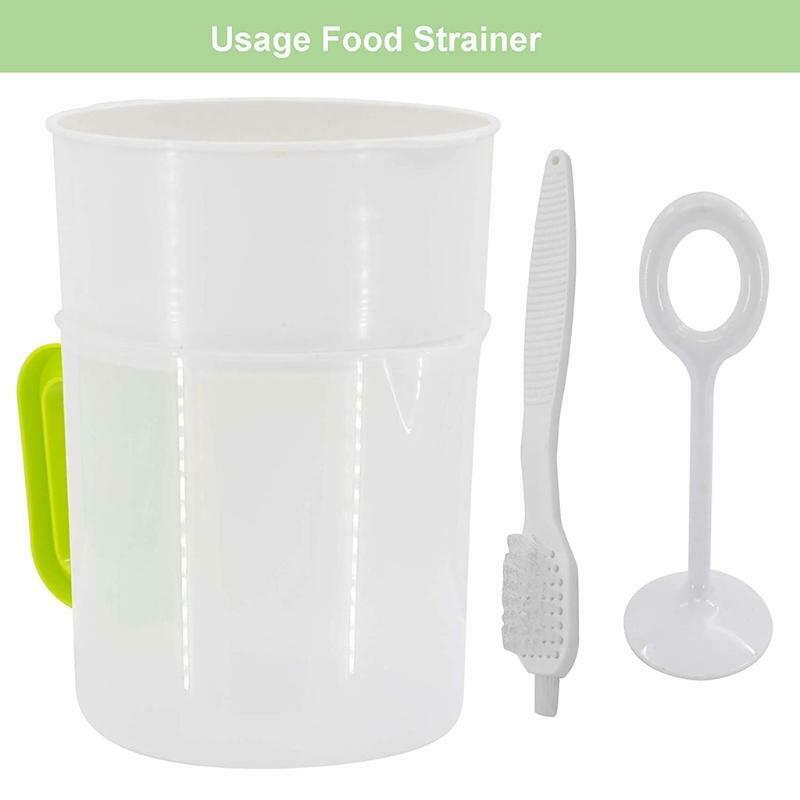 5 Pcs Yogurt Strainer Soy Milk Nut Greek Usage Food Strainer Household Durable
