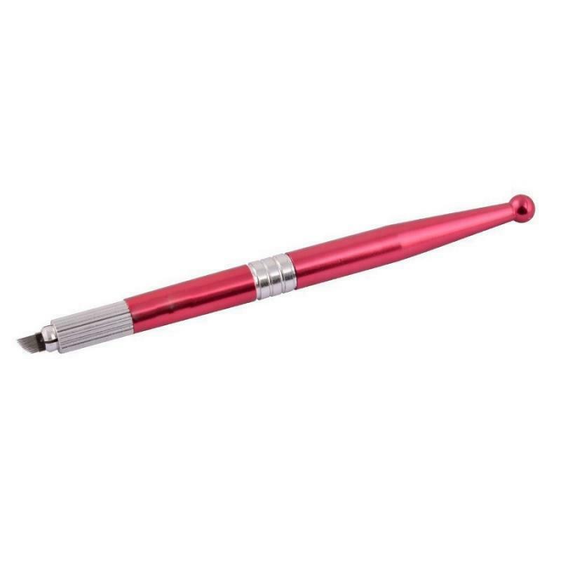 Eyebrow Tattoo Pen Permanent Makeup Microblading Manual Tool+ 50pcs Needles