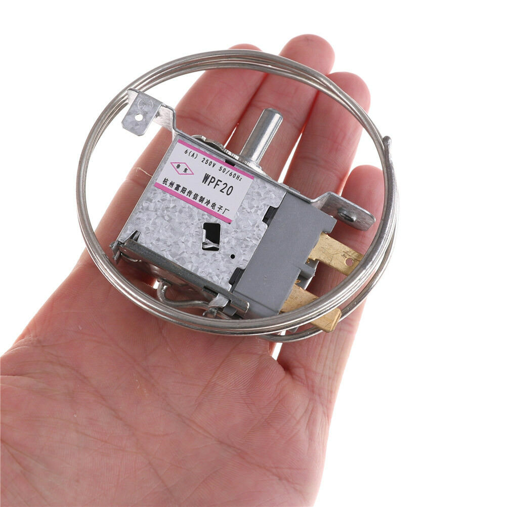 2 Pin WPF-20 Terminals Freezer Refrigerator Thermostat with Metal Cord RHWJ Kt