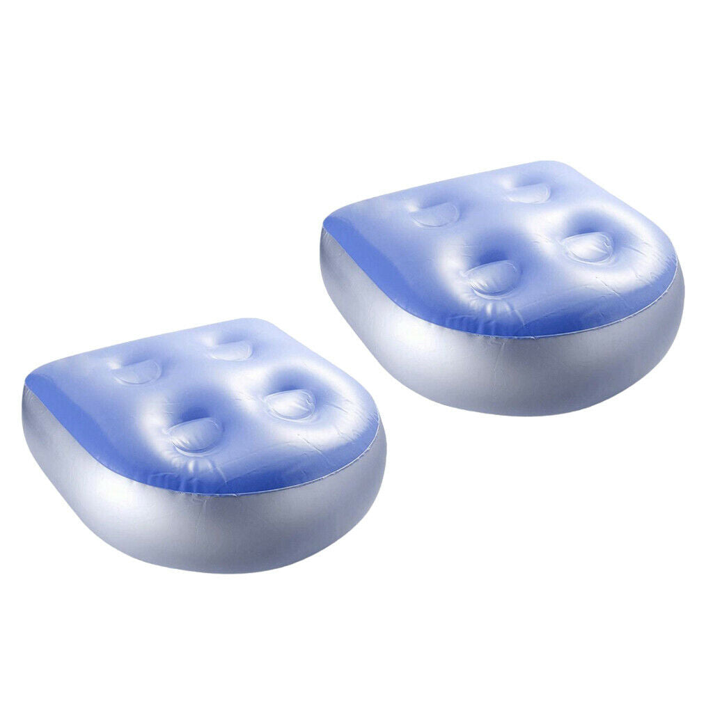 2 Pieces Outdoor Spa Booster Seat Comfly Inflatable PVC Hot Tub Cushion