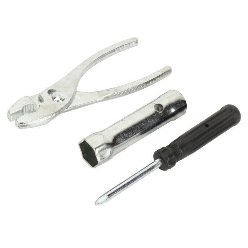 Motorcycle Car Kit Screwdriver Spanner Spark Plug Socket Tool Accessories w/ Bag