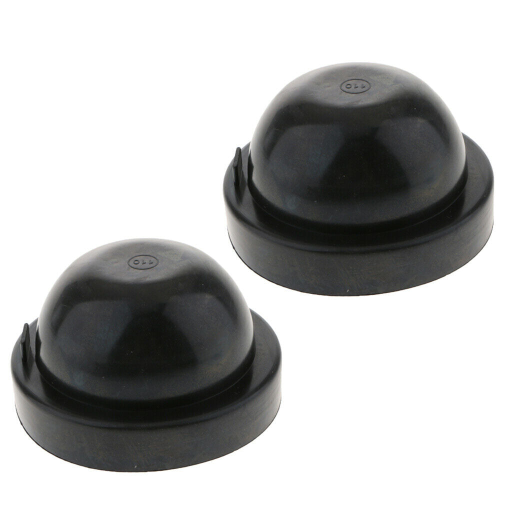 2x Rubber Conve LED Headlight Housing Seal Cap Dust Cover for Car 110X65mm