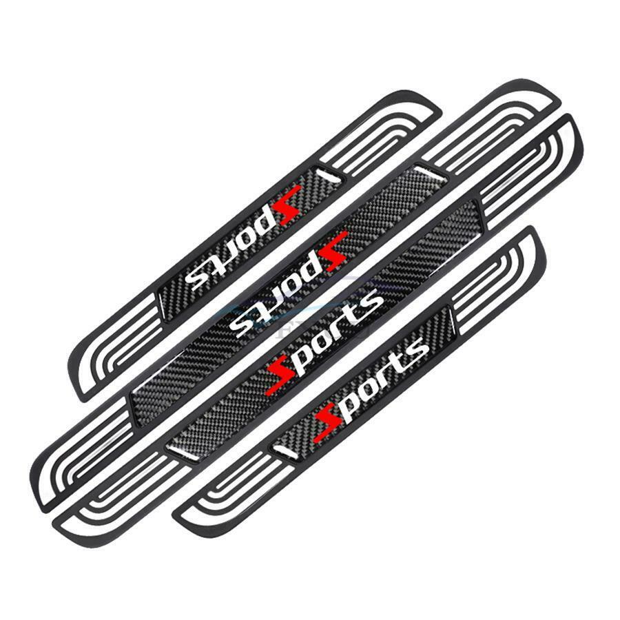 4PCS Universal Car Door Scuff Sill Cover Panel Step Anti-Scratch Protect Covers